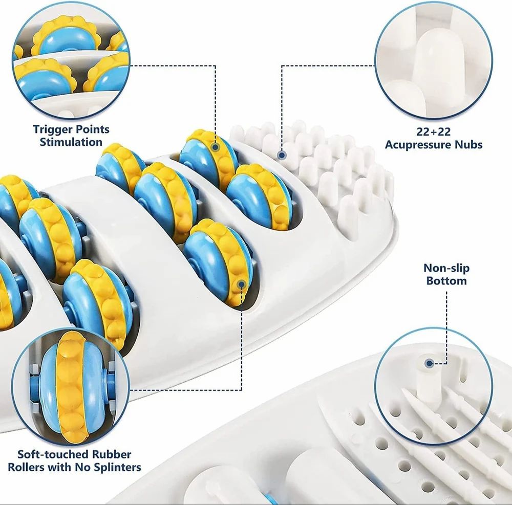 Plastic Roller Wheel Feet Massager